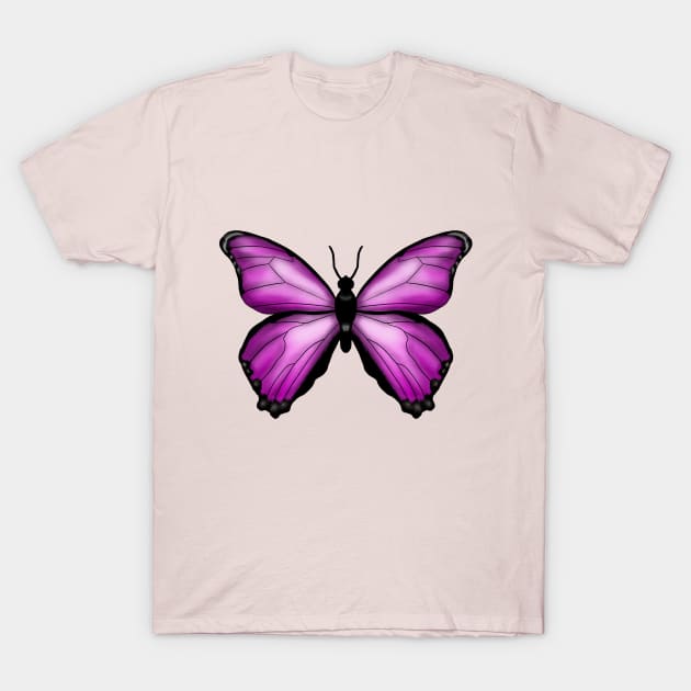 Pink butterfly t shirt deals